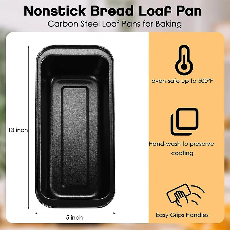 Nonstick Carbon Steel Bread Loaf Pan for Baking Rectangle Bakeware