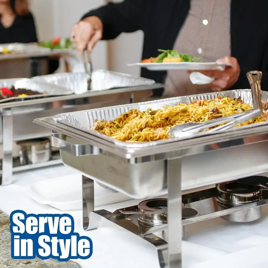 Disposable Heavy-Duty Aluminum Roasting Pans With Lids