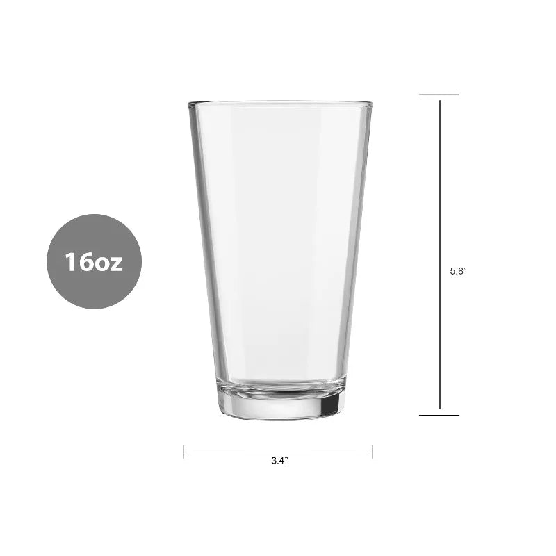 Pint Glass for Everyday Use Durable Household Glassware