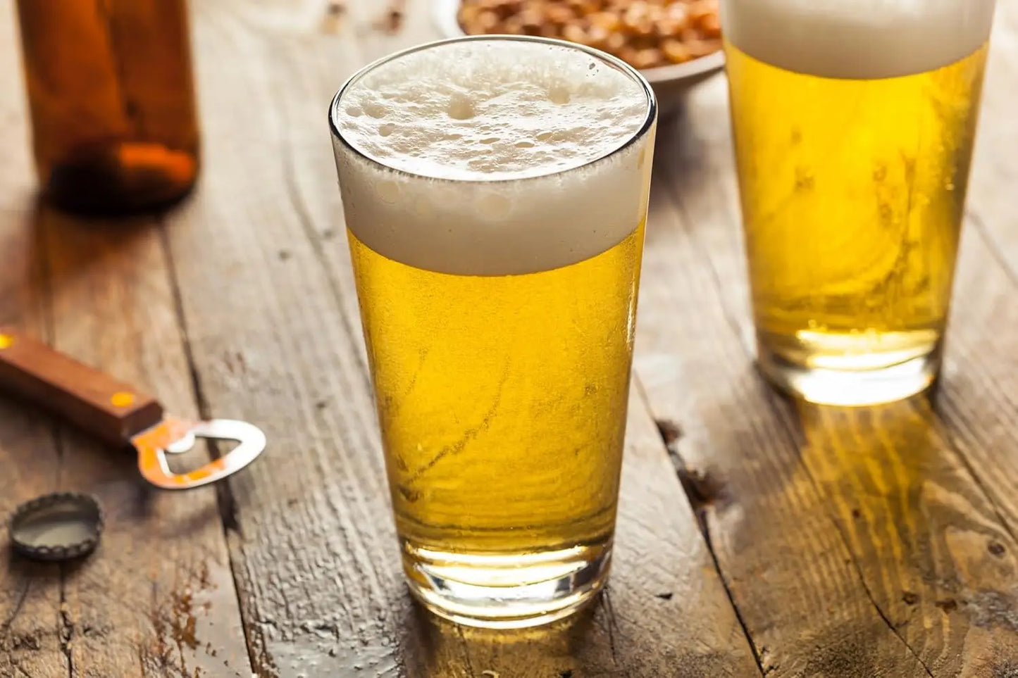 Heat Tempered Crystal Clear Beer Glasses Set for Home Bar
