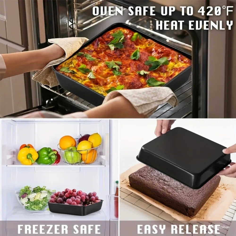 Nonstick Rectangular Carbon Steel Roasting Pan For Bread And Cake