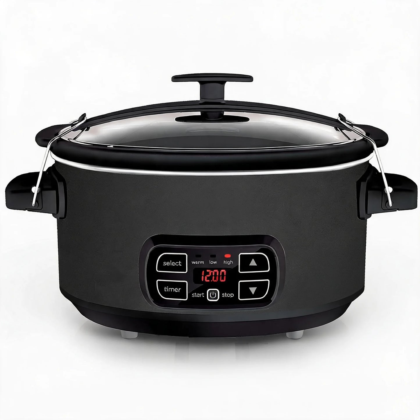Slow Cooker With Chalkboard Exterior Stoneware Multifunctional Kitchen