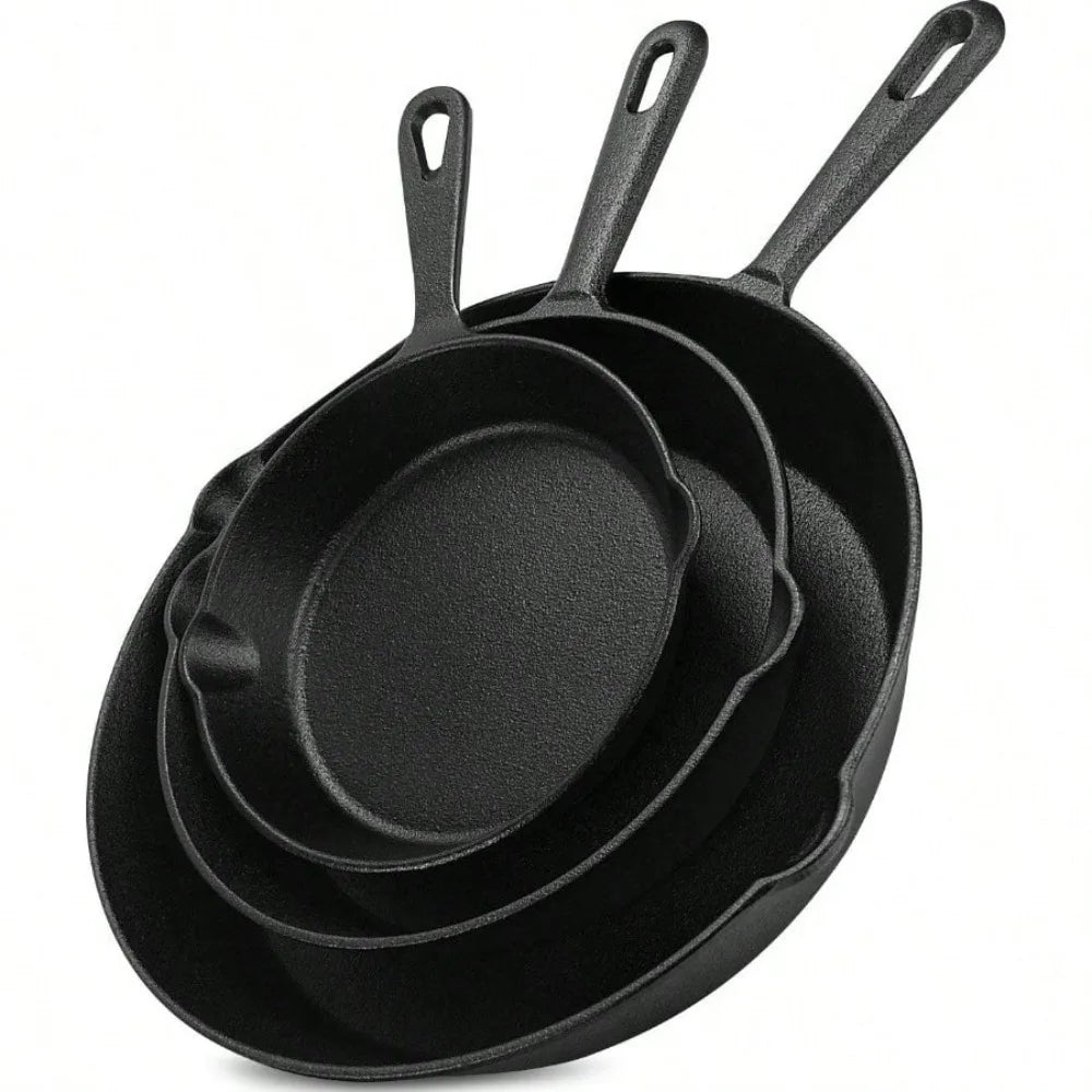 ATMDOG 3-Piece Skillet Set For Oven Stove Grill Campfire