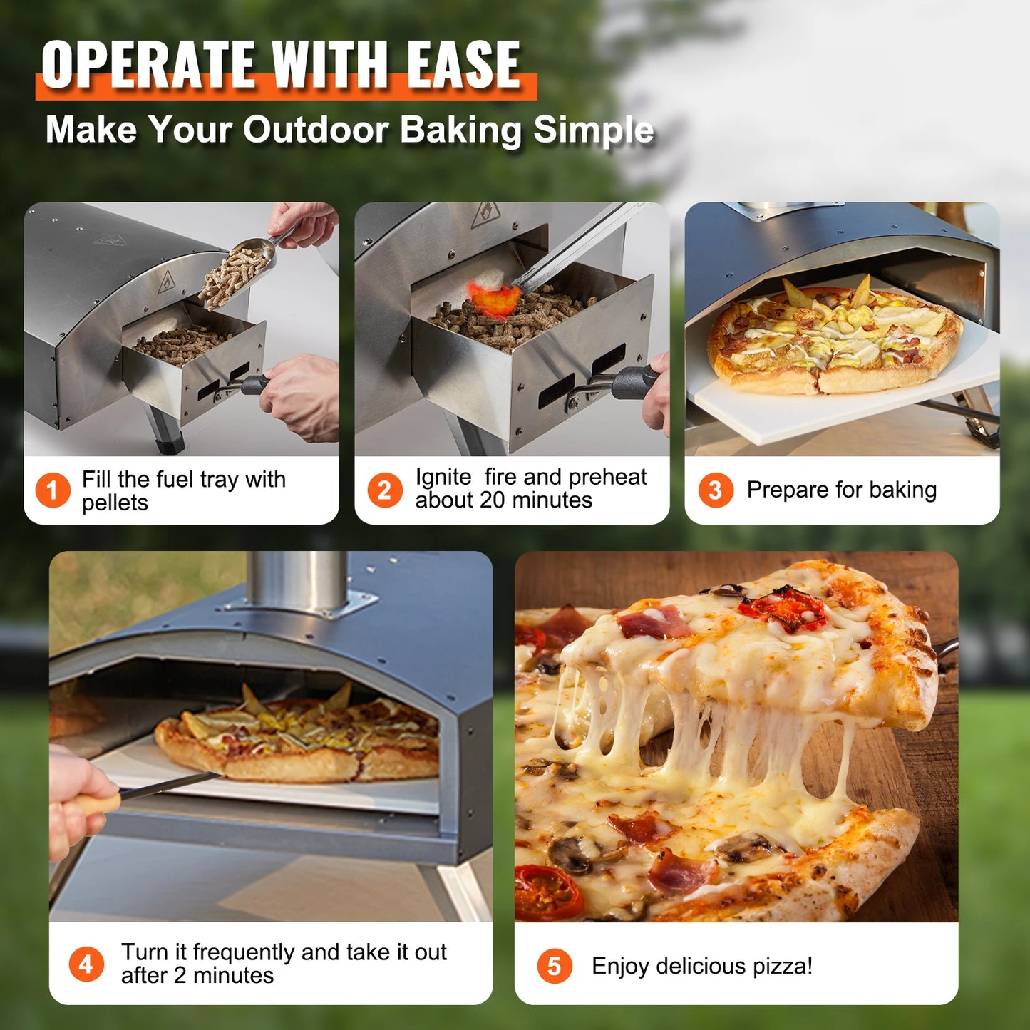 Outdoor Charcoal Oven Grill Portable Stainless Steel For Camping