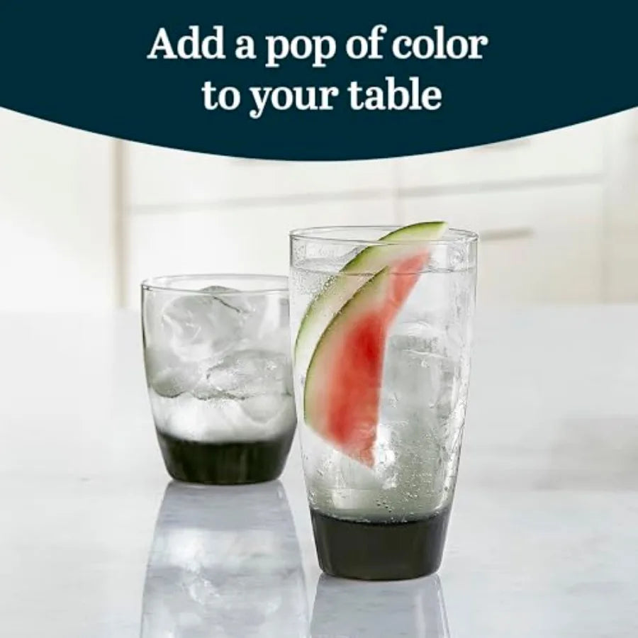 Classic Rocks and Tumbler Glasses Set Dishwasher Safe