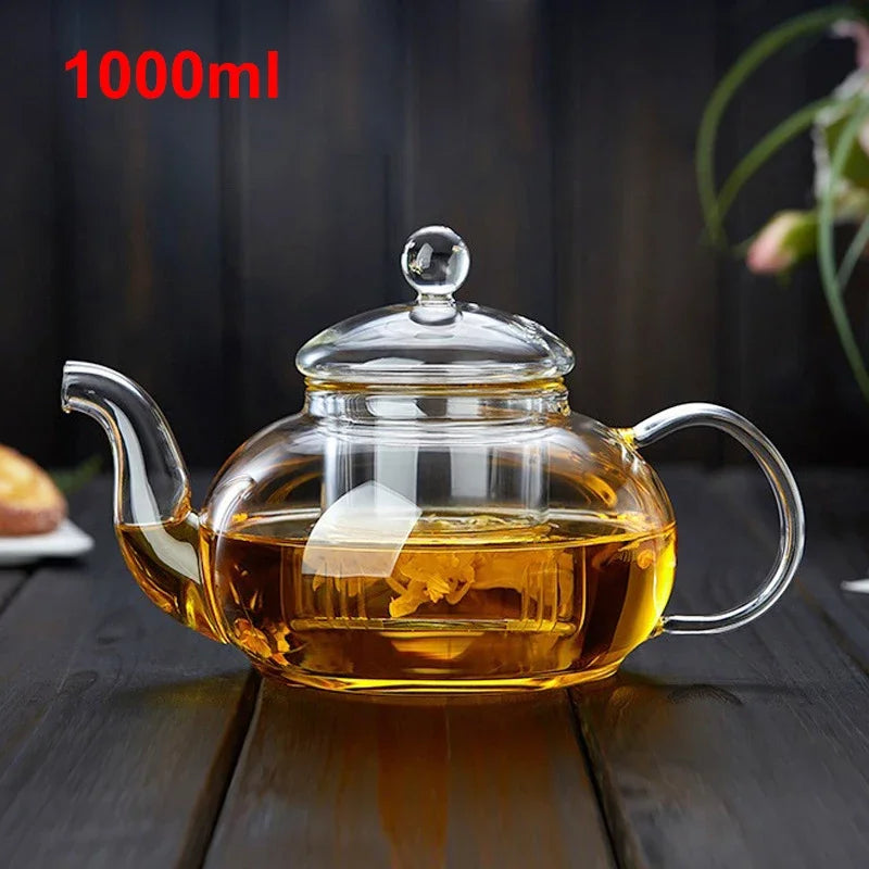 Heat Resistant Borosilicate Glass Teapot