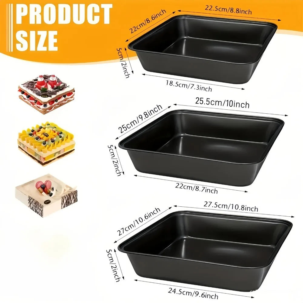 Nonstick Rectangular Carbon Steel Roasting Pan For Bread And Cake